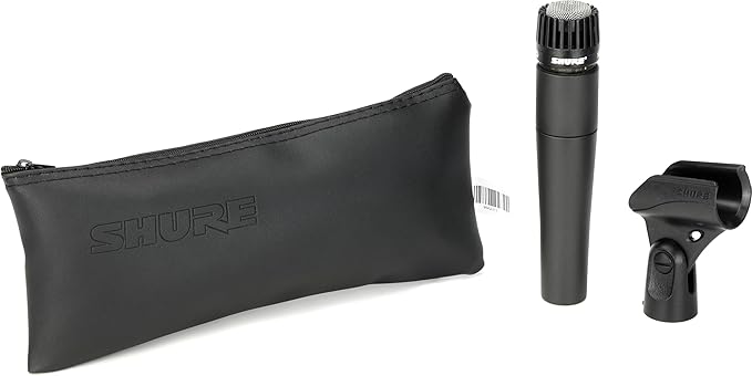 Shure SM57 & SM58 Microphone Set - Professional Dynamic Cardioid Pair for Instruments & Vocals - Crisp Sound & Versatile Performance