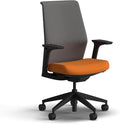 HON Cipher Mesh Office Chair, Standard Cylinder, Height Adjustable Arms, Office Chair with Lumbar Support, Black Mesh, Black Frame, Apricot