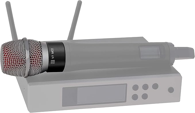 SE ELECTRONICS V7 MC2 Wireless Microphone Capsule - Compatible with Sennheiser Wireless Transmitters - Professional Dynamic Microphone for Singing, Speech & Music Studio Recording (Grey)