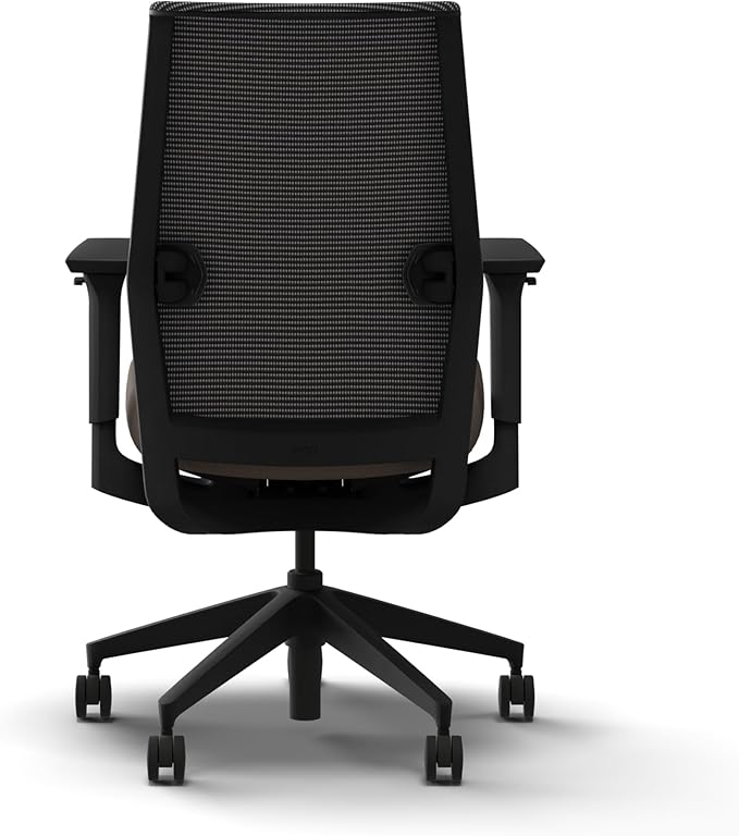 HON Cipher Mesh Office Chair, Standard Cylinder, Height Adjustable Arms, Office Chair with Lumbar Support, Black Mesh, Black Frame, Bark