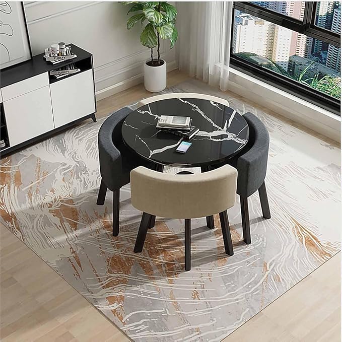 Computer Desk, Vanity Desk, Bedside Tables,Family Dining Room Furniture Set, 1 Table, Kitchen Bar Balcony Bedroom Library Billiards Hall Office 17