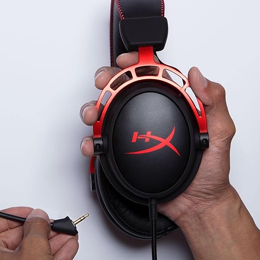 HyperX Cloud Alpha - Gaming Headset,Dual Chamber Drivers,Legendary Comfort,Aluminum Frame,Detachable Microphone,Works on PC,PS4,PS5,Xbox One/Series X|S,Nintendo Switch and Mobile – Red,(Pack of 10)
