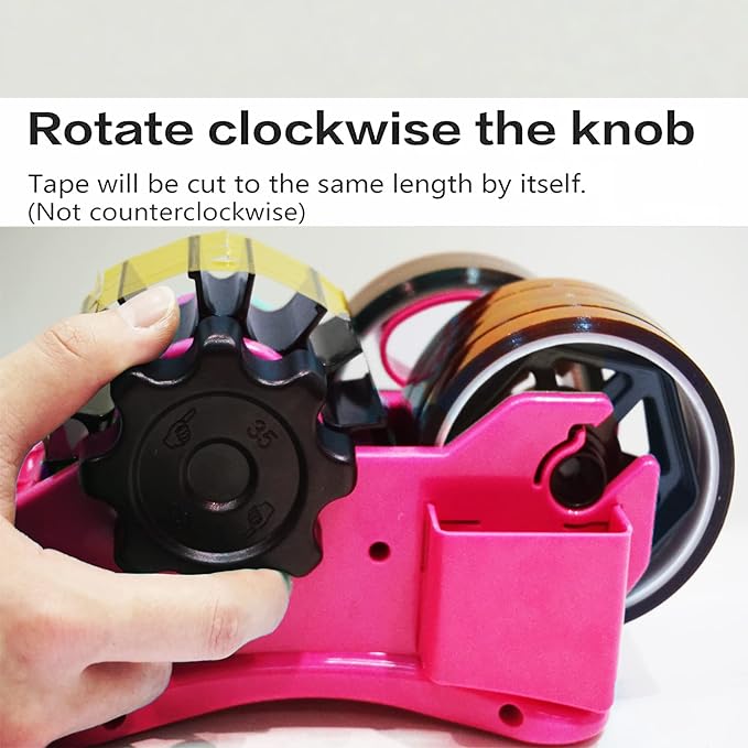 SHDSL Heat Tape Dispenser Sublimation - Multiple Roll Cut Heat Tape Dispenser 1" and 3" Core Double Reel Cores Sublimation for Heat Transfer Tape, Semi-Automatic Tape Dispenser with Compartment Slots