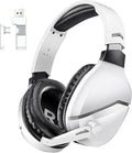 WolfLawS Wireless Gaming Headset with Noise Canceling Microphone for PS5, PC, PS4, 2.4G/Bluetooth Gaming Headphones with USB and Type-c Connector, Wired Mode for Controller Gamecube
