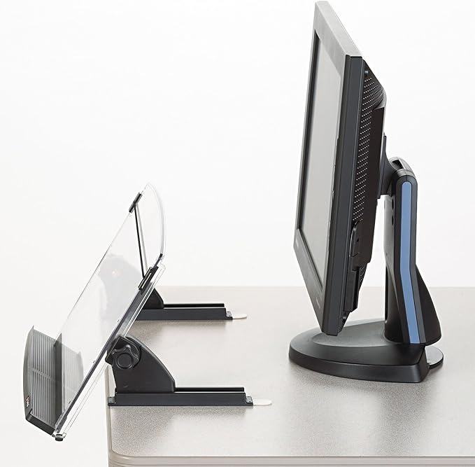 3M DH630 In-Line Document Holder, 14"x5-1/2"x9-1/2", Clear/Black