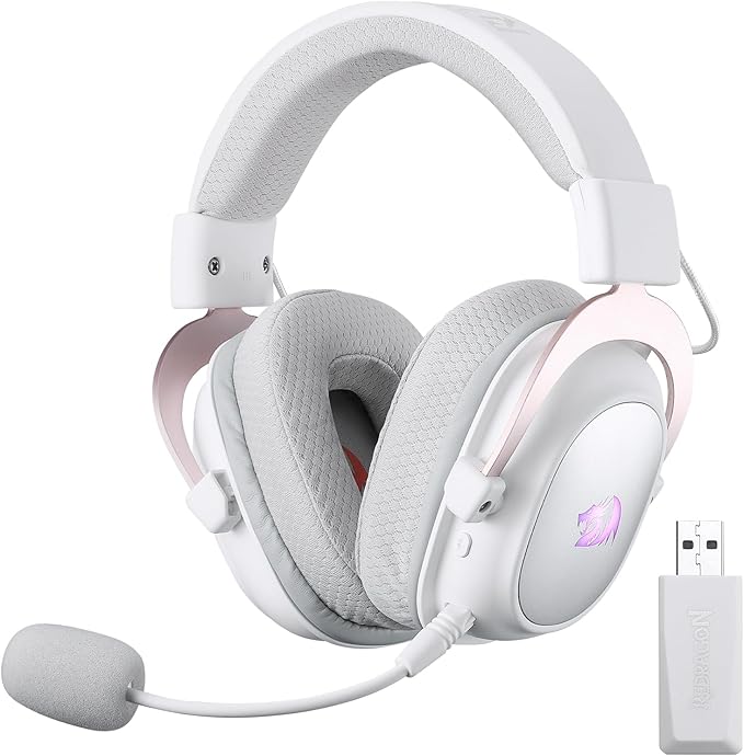 Redragon H510 PRO 3-Mode RGB Gaming Headset - 7.1 Surround Sound - 53MM Audio Drivers in Memory Foam Ear Pads w/Durable Fabric Cover- Multi Platforms Headphone - USB Powered for PC/PS4/NS