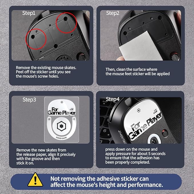 immoenuc Glass Mouse Skates for 2024 Logitech G PRO X Superlight 2 DEX Lightspeed Wireless Gaming Mouse Feet Pads Smooth Durable Game Mouse Accessories (White)