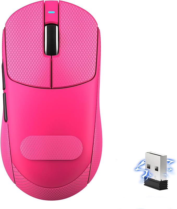 MAMBASNAKE×Attack Shark X8 Plus Wireless Gaming Mouse,55g Lightweight Triple Mode Ergonomic Gaming Mouse,PAW3395PRO 40K DPI Optical Sensor,150h Battery Life,Griptape Programmable Buttons for PC/Mac