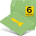 HTVRONT Standard Grip Cutting Mat, 6 Pack Cutting Mat 12x12 Compatible with Cricut Maker 3/Maker 4/Maker/Explore 3/4/Air 2/One, Standard Adhesive Sticky Quilting Cutting Mats Replacement Accessories