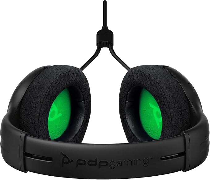 PDP Gaming AIRLITE Xbox Headset with Noise-Cancelling Microphone, Licensed Microsoft Series X|S, Xbox One Accessories, PC/Windows 10/11, Lightweight Wired Power Stereo headphones - Black