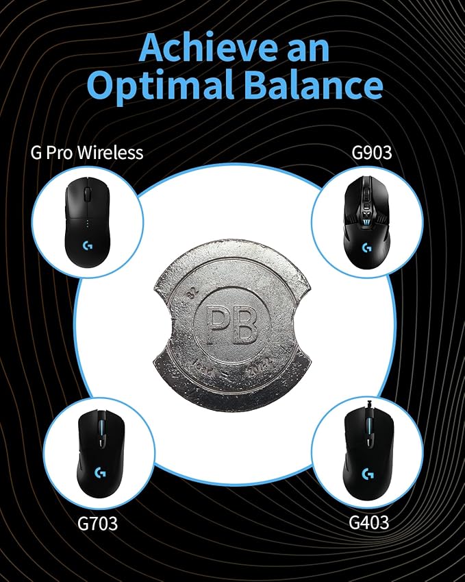 New The Mouse Balance Tuning Heavy Weight (17g*1pcs), Replacement for Logitech G Pro Wireless/G903/G703/G403