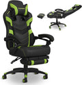 Respawn 110 Pro Ergonomic Gaming Chair with Footrest for Adults - Comfortable Office Gaming Recliner with Lumbar Support and Headrest, Racing Style Video Game Chairs for Computer Gamer - Green