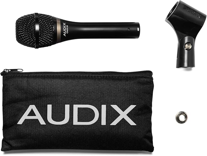 AUDIX OMX-M Dynamic Supercardioid Vocal Microphone -Black - Ideal for Professional Close-Mic Singers and Stage Performances