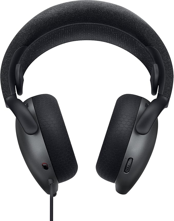Alienware AW520H Wired Gaming Headset - Dolby Atmos, Unidirectional, AlienFX 16.8 Million RGB Colors, Microphone Mute, Volume On-headset Controls, 40mm Hi-Res Certified - Dark Side of the Moon