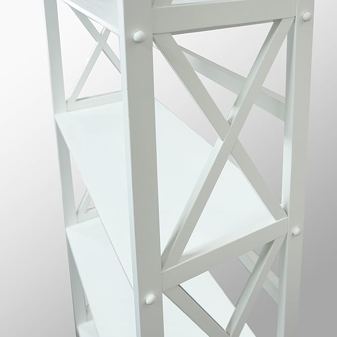 Montego 5-Shelf Bookcase - White