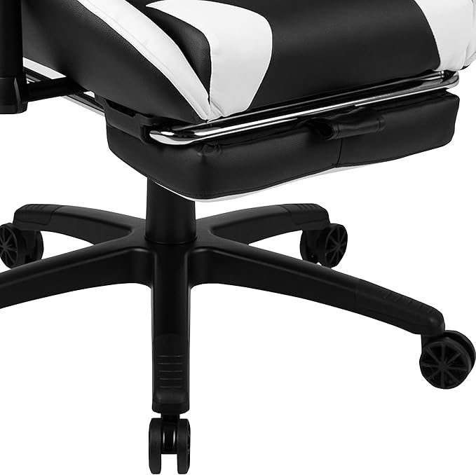 Flash Furniture Optis Black Gaming Desk and Black Footrest Reclining Gaming Chair Set with Cup Holder, Headphone Hook, and Monitor/Smartphone Stand