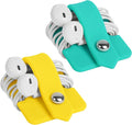 Cord Organizer Tangle-Free Earphone Organizer Headphone Earphone Cable Organizer Cord Wrap Winder Earbuds Wrap Winder Cord Manager Cable Winder(Blue&Yellow, Set of 2)