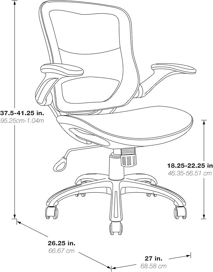 OSP Home Furnishings Riley Ventilated Manager's Office Desk Chair with Breathable Mesh Seat and Back, White Base with Green