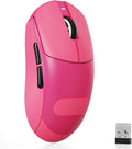 MAMBASNAKE Attack Shark X8 SE 55g Superlight Wireless Gaming Mouse,BK52820 Tri-Mode BT/2.4G Wireless/Wired Mouse with Grip Tape,25000DPI,500mAh,Large Size,5 Programmable Buttons for Pc/Mac(Red PRO)