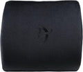 Arozzi Memory Foam Lumbar Support Pillow Relieves Backache and Fatigue After Long Periods of Sitting Down Working or Gaming - Black