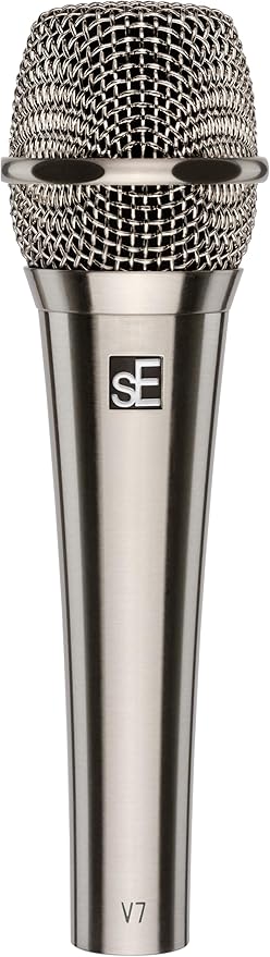 SE ELECTRONICS V7 Nickel Dynamic Supercardioid Handheld Microphone, Nickel