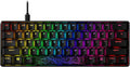 HyperX Alloy Origins 60 - Mechanical Gaming Keyboard, Ultra Compact 60% Form Factor, Double Shot PBT Keycaps, RGB LED Backlit, NGENUITY Software Compatible - Linear HyperX Red Switch,Black