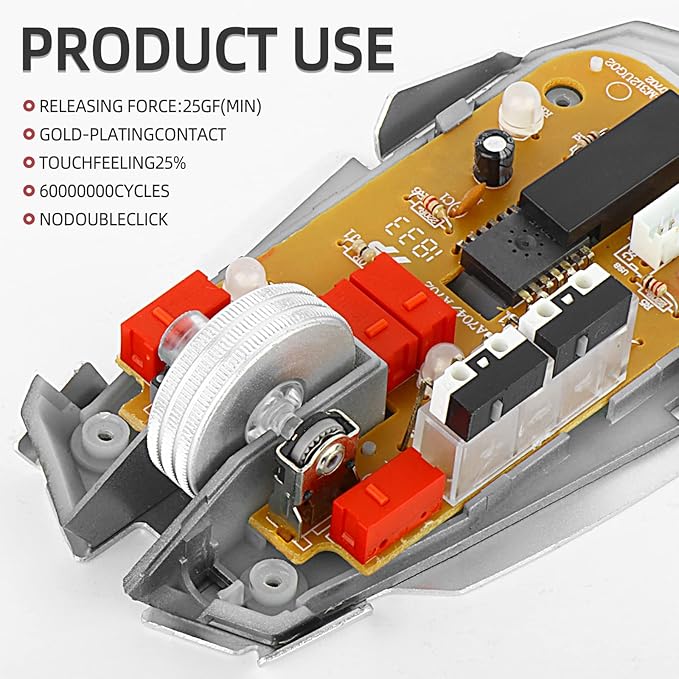 Red Kailh GM4.0 and Black GM8.0 Mouse Micro Switch for Gaming Mouse