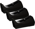 Business Source Standard Desktop Tape Dispenser, Black, 1 in (BSN32954) (Pack of 3)