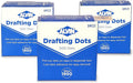 Alvin Drafting Dots – 500 Pre-Cut 7/8” Dots, Low-Tack Adhesive, Clean Removal, Easy Dispenser Box – Ideal for Drafting, Tracing, and Art Projects - 3 Pack
