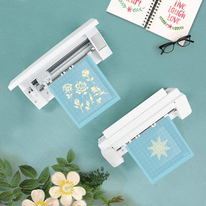 REALIKE 12X12 Lightgrip Cutting Mats for Silhouette Cameo 5/4/3/2/1(3 Mats) Gridded Adhesive Non-Slip Cut Mat for Crafts, Quilting, Sewing, Scrapbooking and All Arts