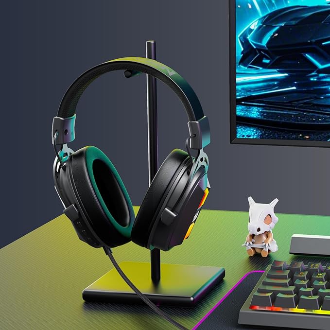 Redragon H375 Wired Gaming Headset, 53mm Drivers 7.1 Surround Sound, Detachable Noise Cancelling Mic, USB Computer Headset with RGB, Lightweight Design for PC/Laptop/PS4