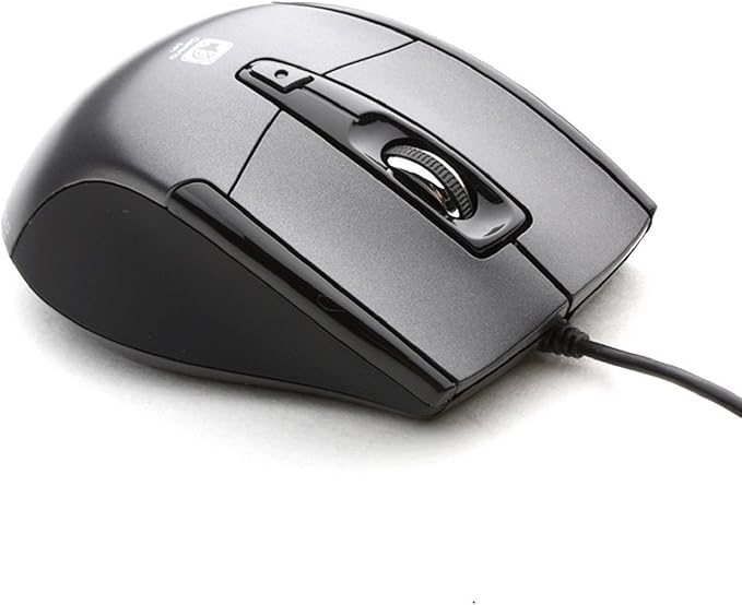 Noiseless USB Optical Gaming Computer Wheel Mouse 1600 DPI Super Quiet JNL-101K Black Silent