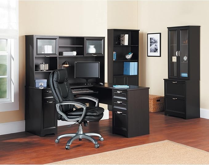 Realspace Magellan 58"W Hutch For Corner Or L-Shaped Computer Desks, Espresso