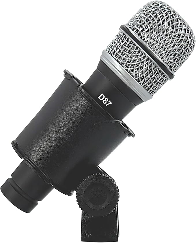 CAD Audio D87 Supercardioid Dynamic Microphone for Drums, Percussion, Acoustic Instruments, Guitar amp – High SPL, Strong Build, for Live and Studio