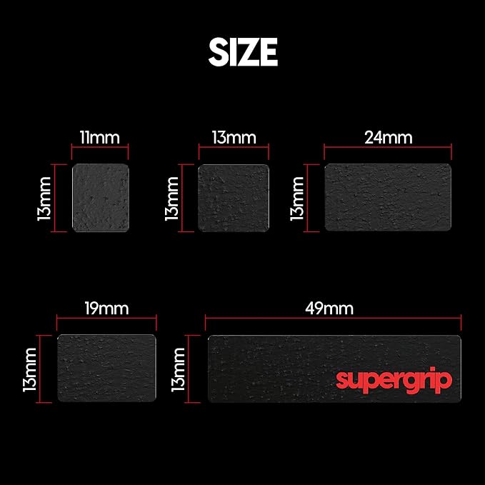 Pulsar Gaming Gears SUPERGRIP Pre-Cut Keyboard Griptape Pre-Laminated Sweat Absorbing High Performance Universal Anti Slip Mouse Keycap Grip Tape Ultra-Thin 0.5mm (0.02in)