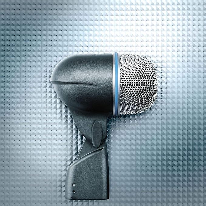 Shure BETA 52A Kick Drum Microphone - Supercardioid Dynamic Mic with High Output Neodymium Element, Locking Stand Adapter, Durabl Steel Mesh Grille and Shock Mount