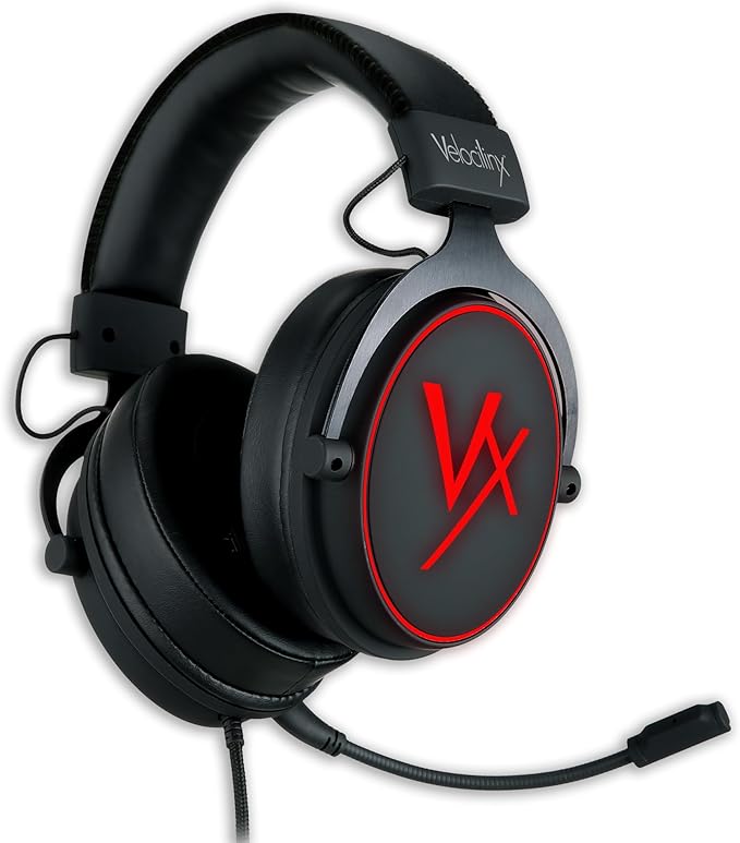 Areios 7.1 Surround Sound Console and PC Gaming Headset, Black