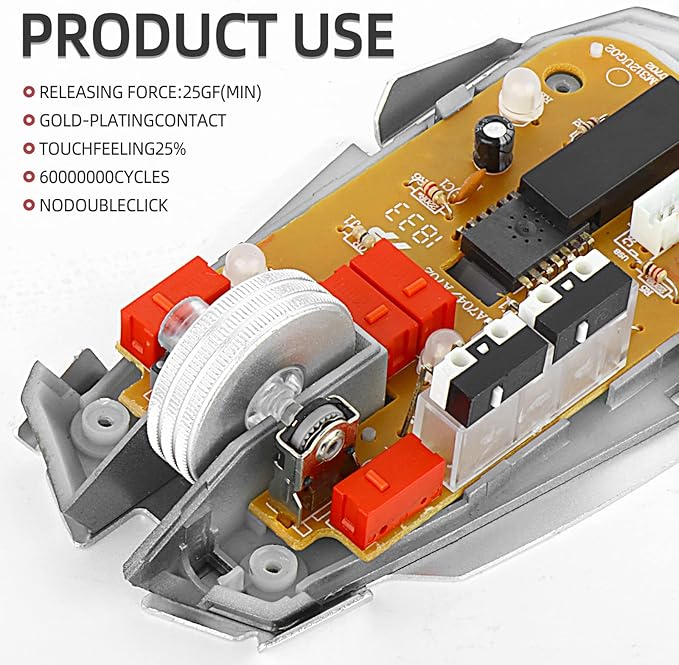Red Kailh GM 4.0 Mouse Micro Switch for Gaming Mouse 4Pcs