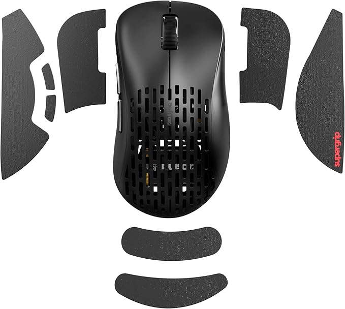 Pulsar Gaming Gears SUPERGRIP Griptape Set for Xlite v2 Medium Sweat Absorbing High Performance Anti Slip 3M Adhesive no Residue Mouse Grip Tape Ultra-Thin 0.5mm (0.02in)