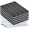 FINDMAG 20 Pack Super Strong Neodymium Magnets Bar with Double-Sided Adhesive, Rare Earth Magnets - 60 x 10 x 3mm - Black