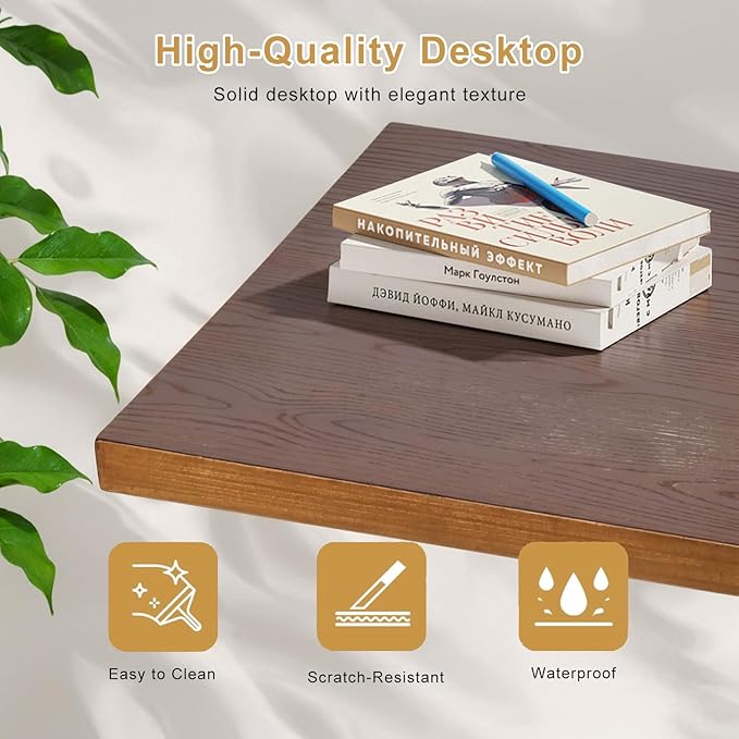 Multifunctional Home Office Furniture Sets, 79" H x 47.3 L Desk with Shelves & Soft Seat Roller Reclining Chair Set - Modern Industrial Workspace Furniture for Small Spaces/Study/Gaming