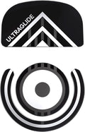 PWNAGE Ultraglide Glass Skates Feet for G Pro X Superlight GPX, Ultra-Smooth and Durable, 3M Adhesive, fit for Gaming Mouse Black and White
