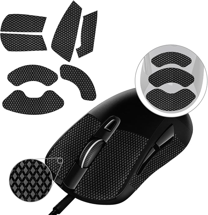 TALONGAMES Mouse Anti Slip Grip Tape Compatible with Logitech G403 / G603 / G703 Gaming Mouse, Palm Sweat Absorption, Thin 0.5mm, Cut to Fit, Easy to Apply, Mouse Skin