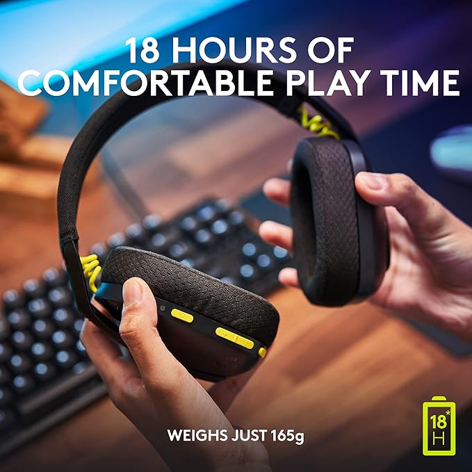 Logitech G435 Lightspeed Wireless Gaming Headset + Yeti Orb RGB Gaming Microphone with LIGHTSYNC, USB Mic - Black