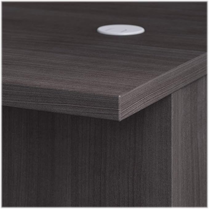 Bush Business Furniture Office 500 U Shaped Executive Desk with Drawers and Hutch, 72W, Storm Gray