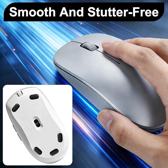 160 Dot Mouse Skates, Universal Glass Mouse Skates for Gaming Mice, Custom Glide and Control Dots for Esport Players, Smooth Movement on Cloth and Glass Mouse Pads (Black & White)