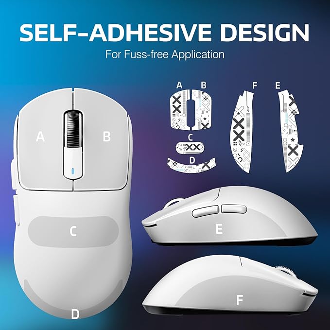 ATTACK SHARK X3 Lightweight Wireless Gaming Mouse with Tri-Mode 2.4G/USB-C Wired/Bluetooth,26K DPI, PAW3395 Optical Sensor,Kailh GM8.0 Switch,5 programmable Buttons for PC/Win/Mac(White+Stickers)