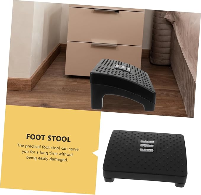 STOBOK 1pc Household Foot Stool Non-Slip Design Ergonomic Foot Rest for Office Home Use for Pain Relief Stylish and Portable