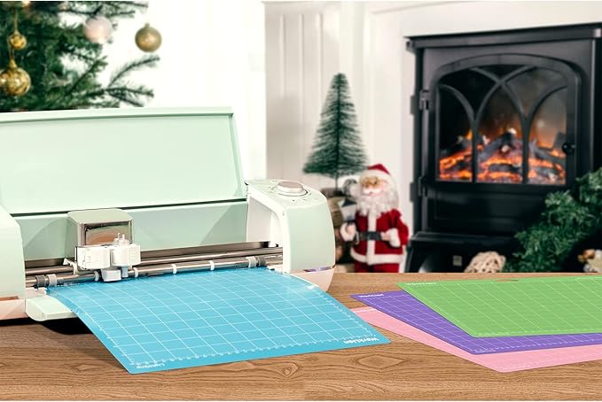 WORKLION Cutting Mat 12x12 Compatible with Maker/Maker 3/Maker 4/Air 2/Explore 3/4, Variety Sticky（Standard,Light,Strong) Vinyl Mat(6Pack)