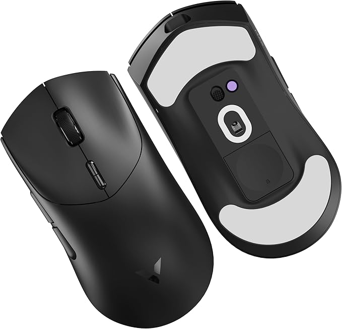 Rapoo VT MAX Lightweight Wireless Gaming Mouse, PAW3950 Ultimate Sensor,750H Battery Life, 8K Polling, 45K DPI, Dual-Mode 2.4G/USB-C, Esports Grade Performance Mouse for PC/Mac (VT7 MAX, Black)